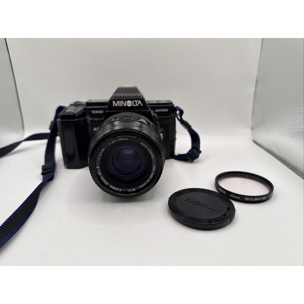 Minolta Maxxum 7000 35mm Film Camera WORKING AF 28-85mm Lens Case READ